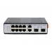 OHZ-P-2L8E-SFP-IDS 工業級千兆8光2電POE+SFP光電轉換器 工業級導軌式千兆2光10電SFP光纖收發器交換機 POE交換機